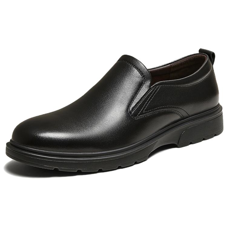 Повседневные кожаные туфли мужские Low top BASTO, черный — фото 3