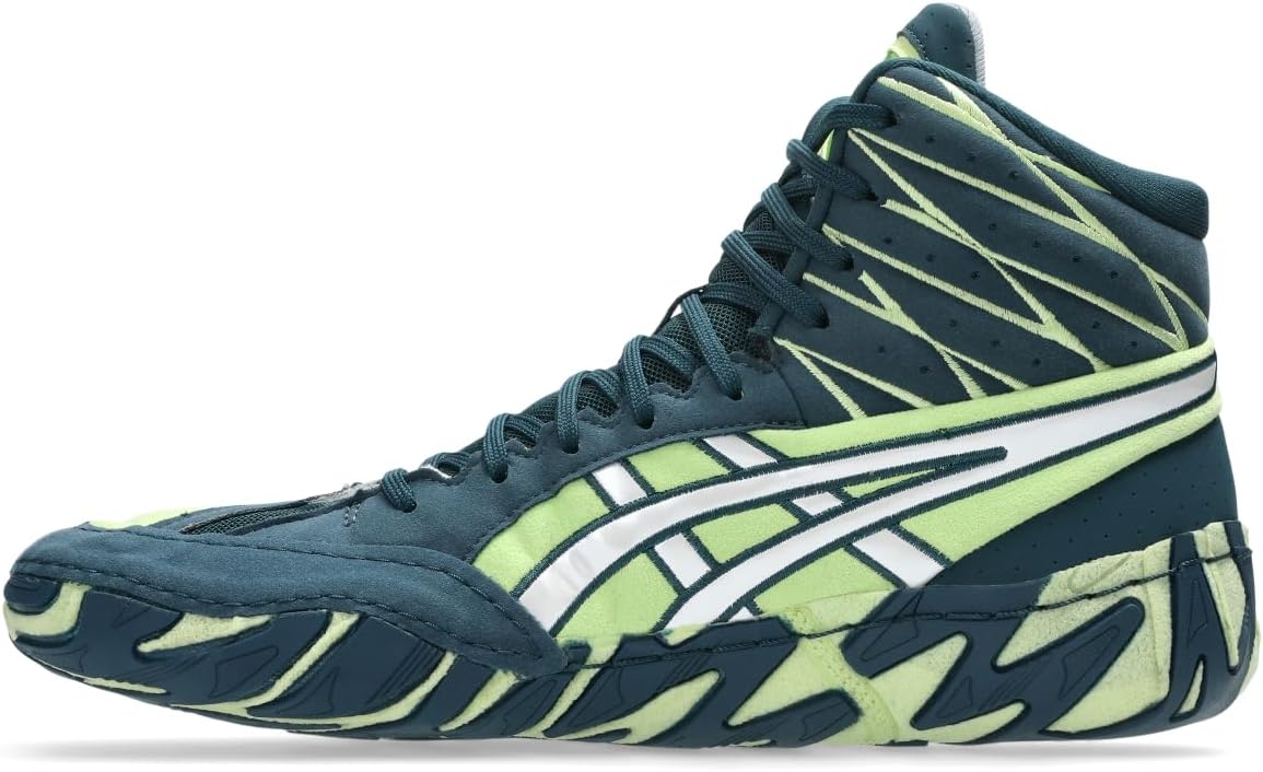 Мужские борцовские кроссовки ASICS Aggressor 6, зеленый/бирюзовый — фото 4
