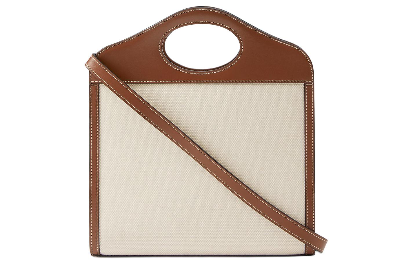 Женская мини-сумка Burberry из хлопка с отделкой из полиуретана — фото 3