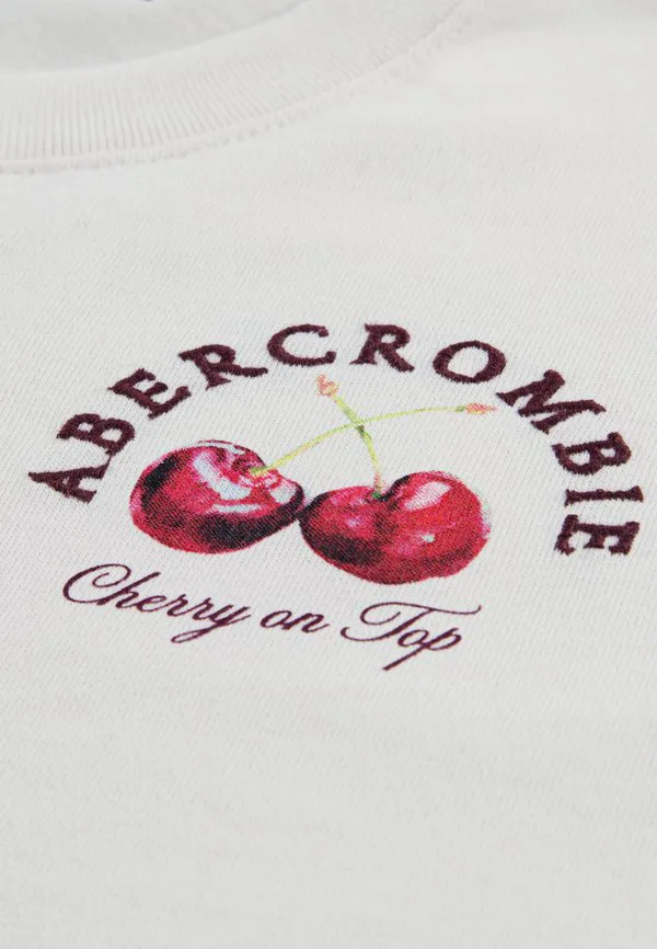 Футболка с вишневым принтом Abercrombie & Fitch, Jet Stream — фото 3