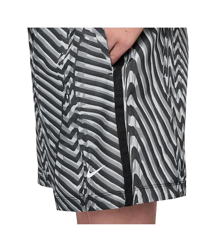 Шорты Dri-FIT Multi Short Woven Bold Nike Kids, Black/Black/Light Smoke Grey/White — фото 4