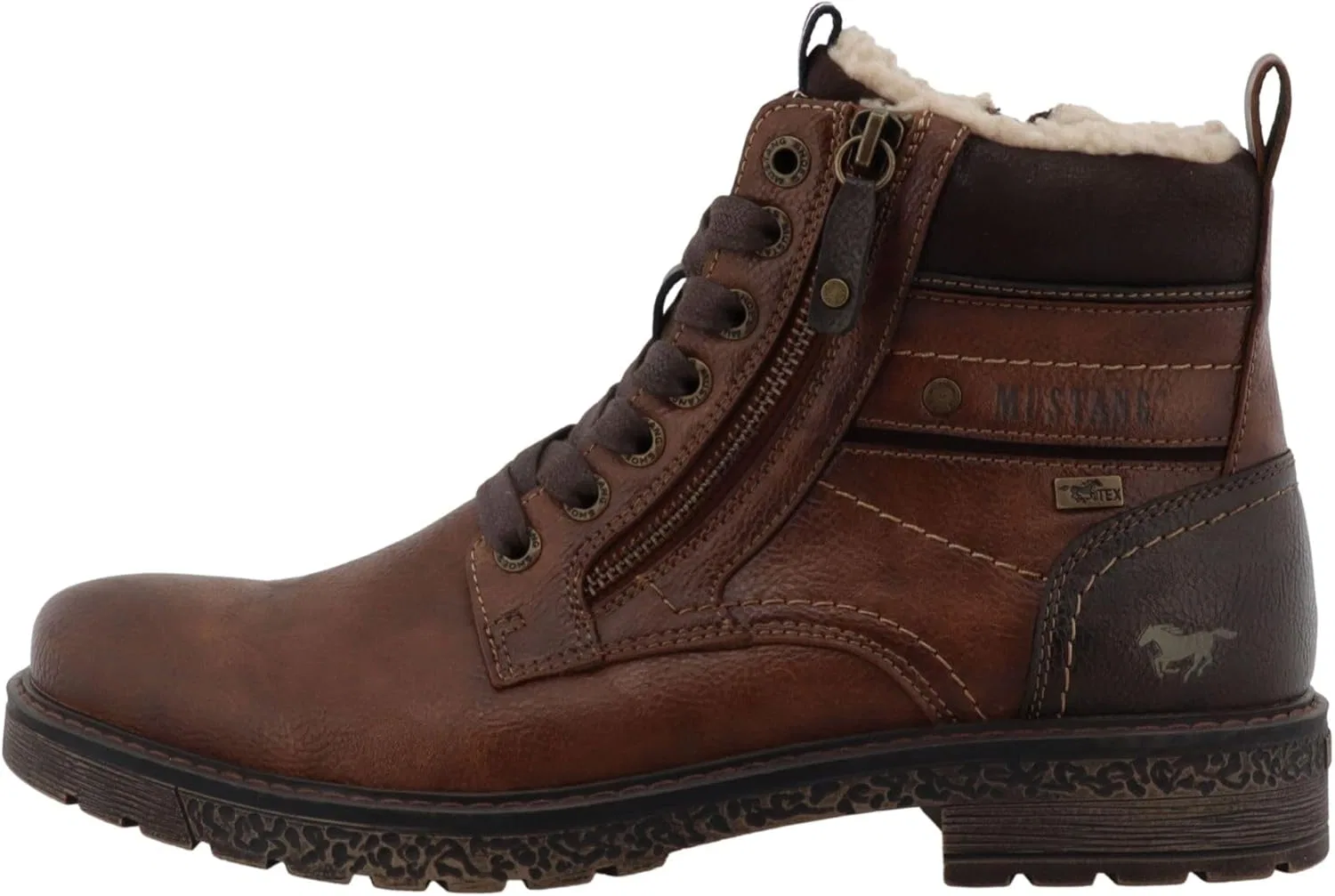 Мужские ботильоны MUSTANG с узорчатой ​​подошвой, артикул 15M0081002, Brown (Rust) — фото 2