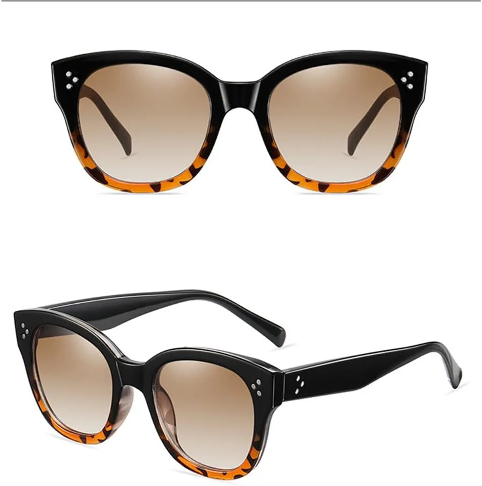 

Солнцезащитные очки UV400 с заклепками и леопардовым принтом, градиентные, для женщин и мужчин, для бега и занятий спортом на открытом воздухе UYPTK, C6flower-red