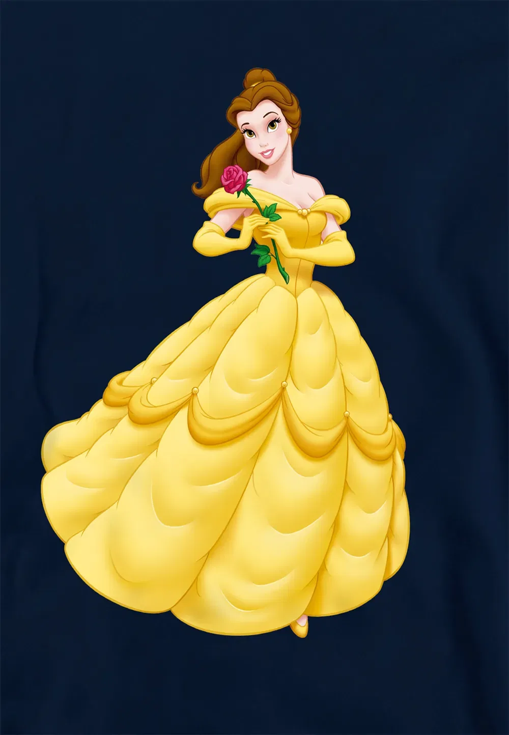 Детская худи Beauty And The Beast Belle Rose, Disney, темно-синий — фото 2