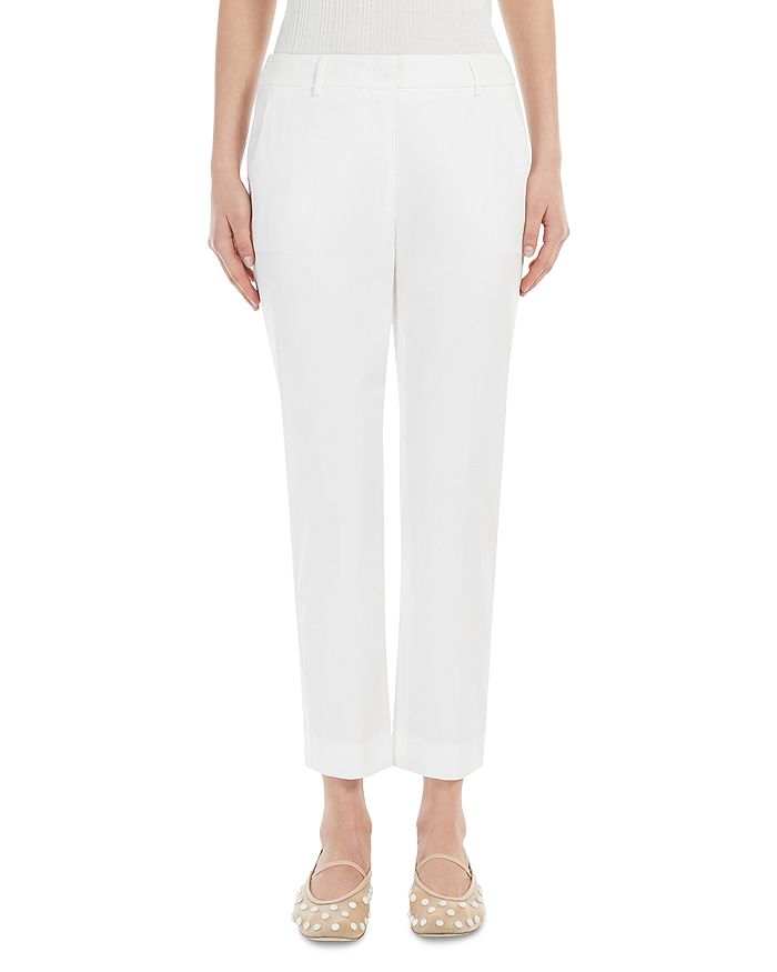 

Брюки Cecco Slim Fit Weekend Max Mara, белый
