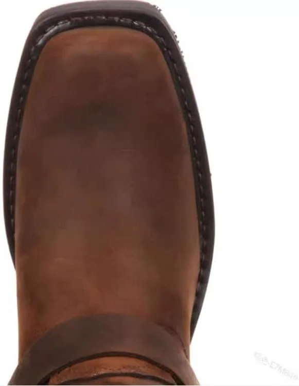 

Мужские классические ковбойские сапоги с квадратным носком и вышивкой, модные мужские ботинки Generic, желтый/коричневый