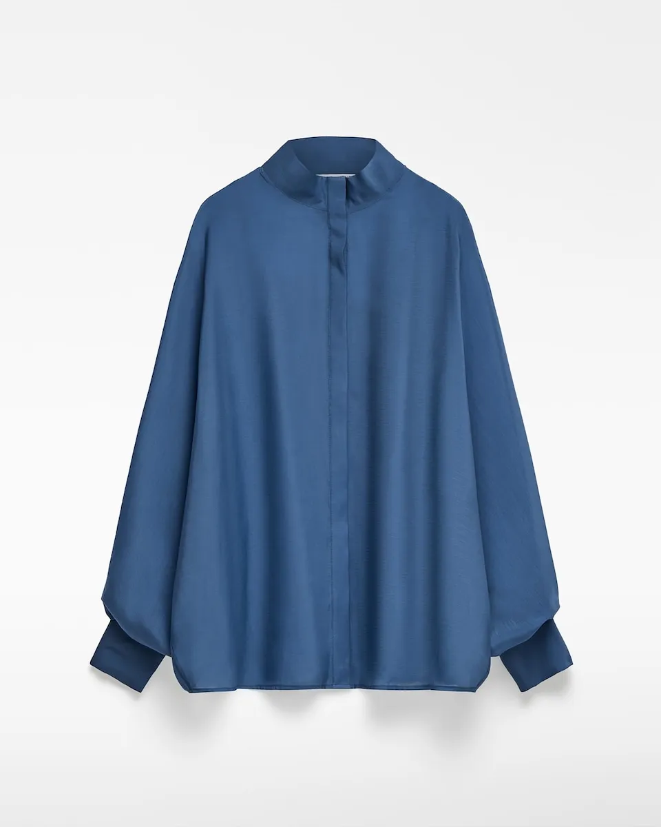 

Рубашка женская прямая с японскими рукавами Adolfo Dominguez, голубой