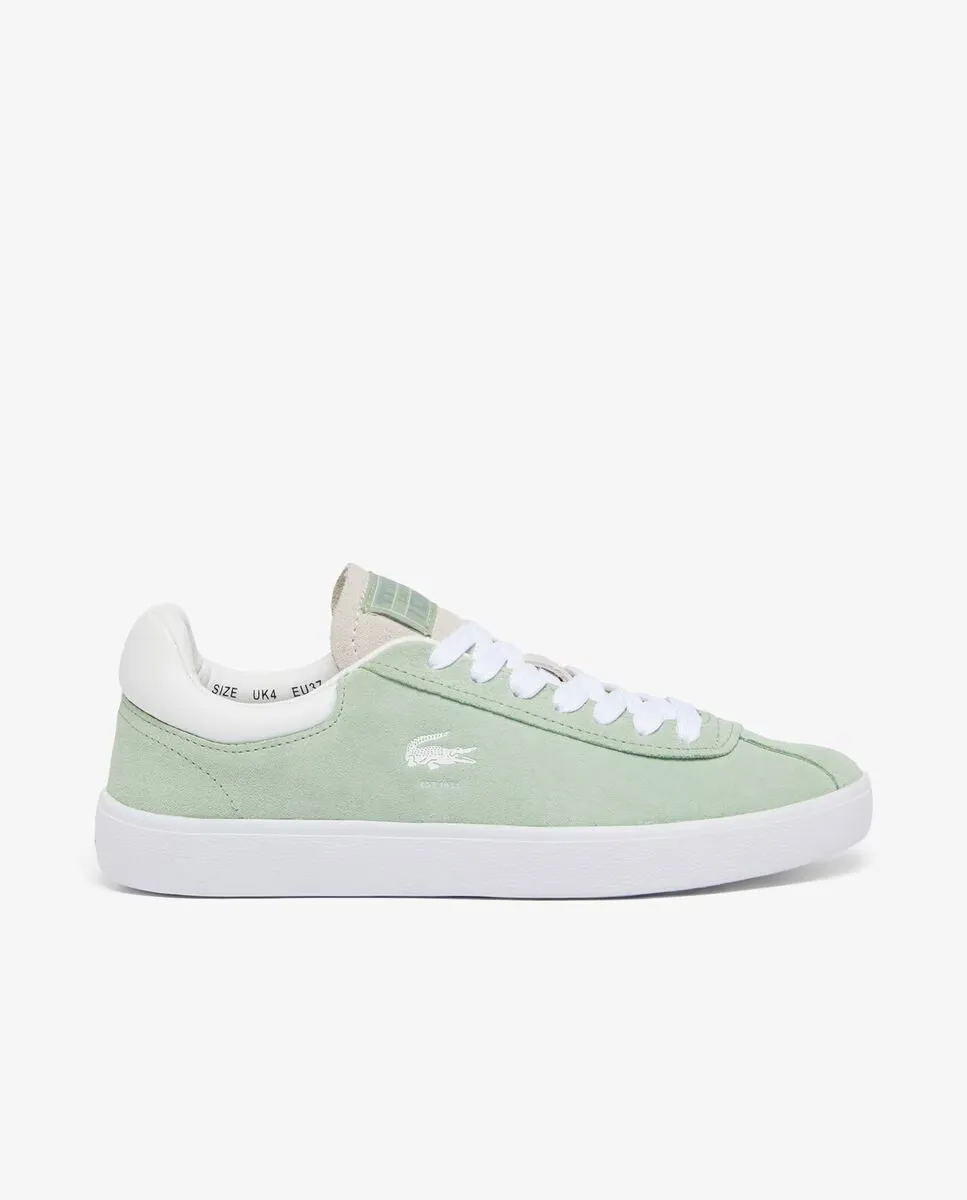 Женские кроссовки Baseshot зеленого замши Lacoste, зеленый
