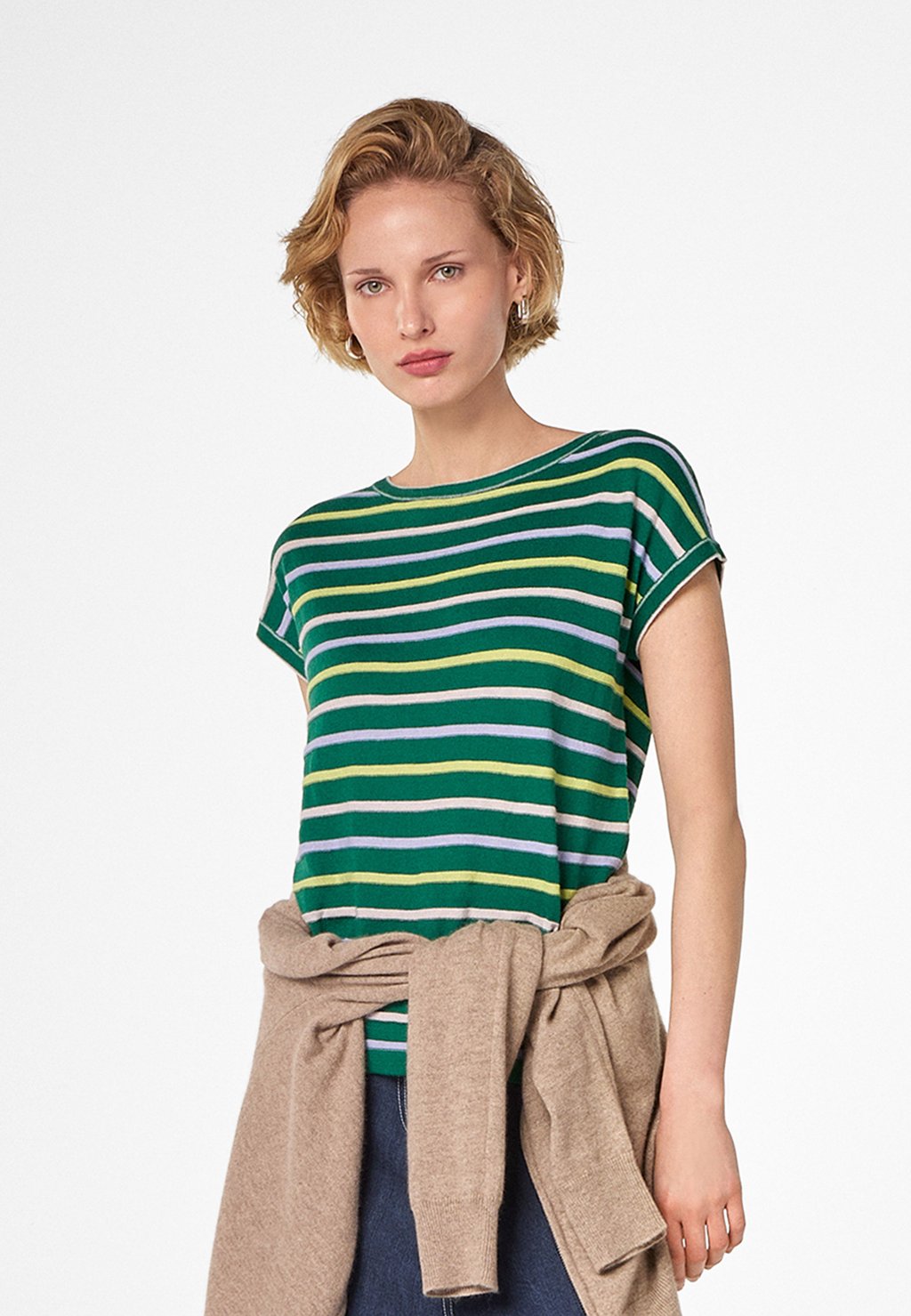 

Футболка с принтом STRIPED Rodier, зеленый