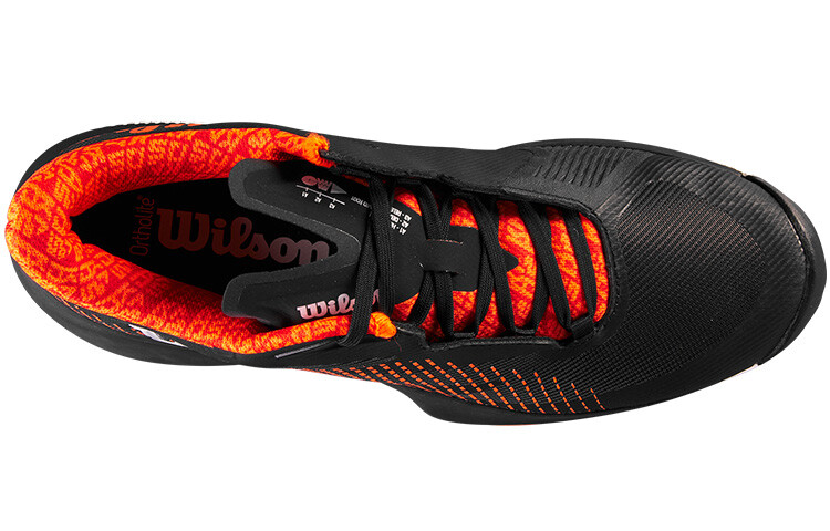 Кроссовки Wilson Kaos Swift Tennis Shoes Men Low-top Black/orange, черный/белый — фото 3