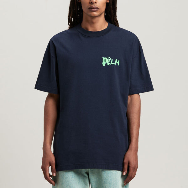 Футболка i am lost t-shirt 'navy blue' Palm Angels, синий — фото 2