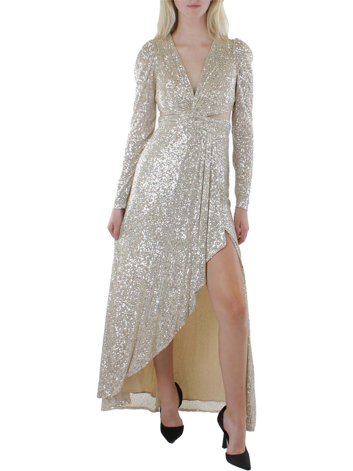 

Женское вечернее платье с вырезом из пайеток Ieena for Mac Duggal
