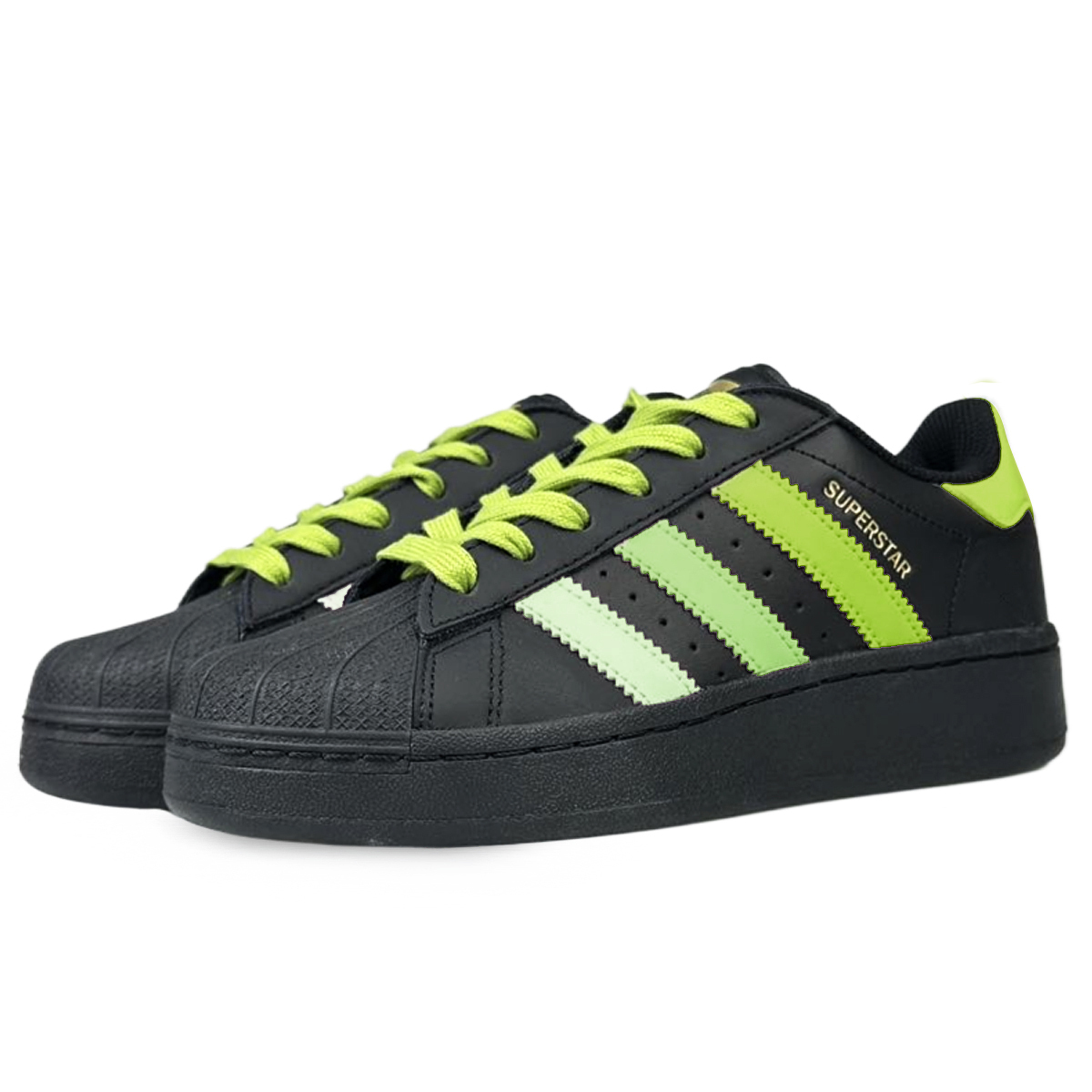 SUPERSTAR XLG Износостойкие противоскользящие низкие кроссовки для скейтбординга Унисекс черные Adidas Originals — фото 3