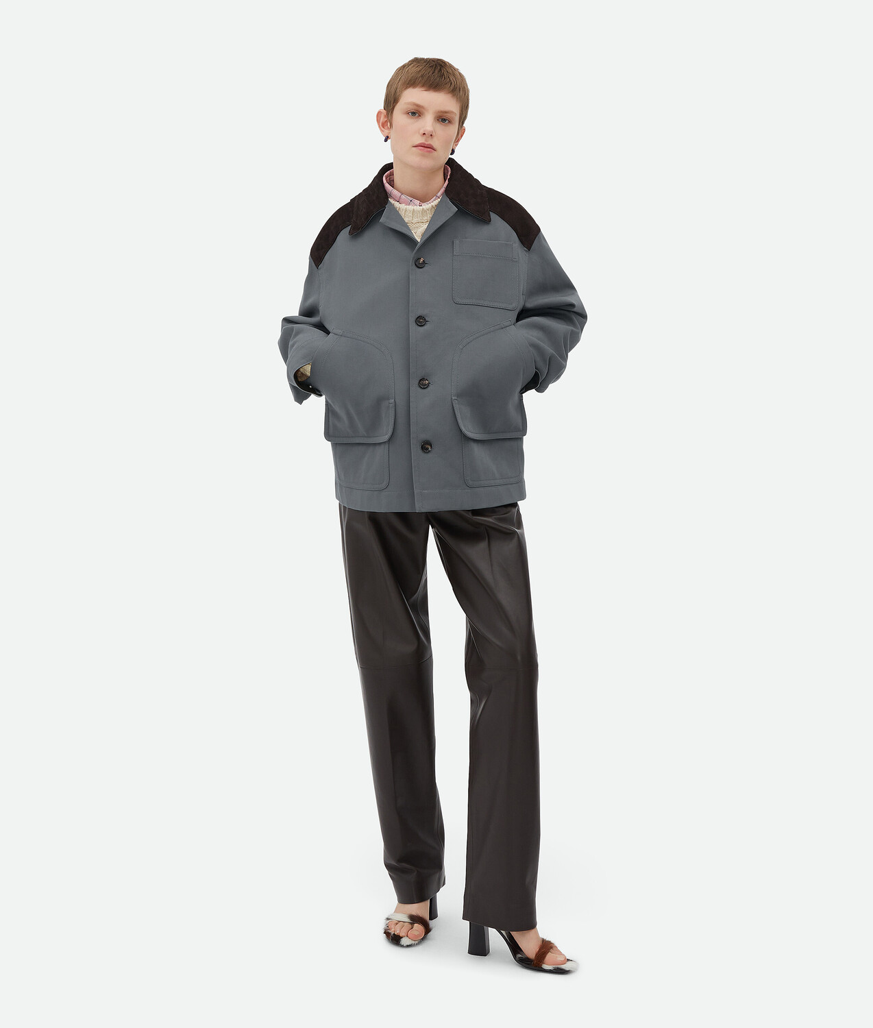 

Блузон из хлопчатобумажной ткани Bottega Veneta