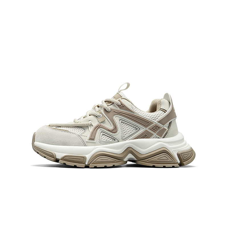 

FAIRWHALE Мужские низкие массивные кроссовки Beige Apricot, цвет Beige Apricot