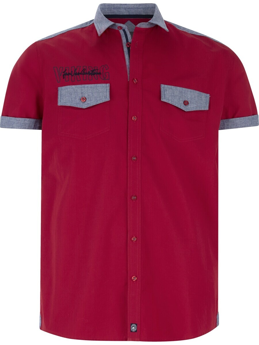 

Рубашка Jan Vanderstorm Comfort fit Button Up Herkko, красный