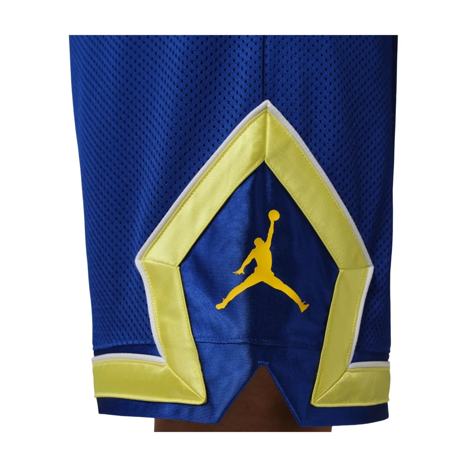 Шорты Air Jordan Mesh Diamond Shorts 'Old Royal Yellow Pulse', синий — фото 2