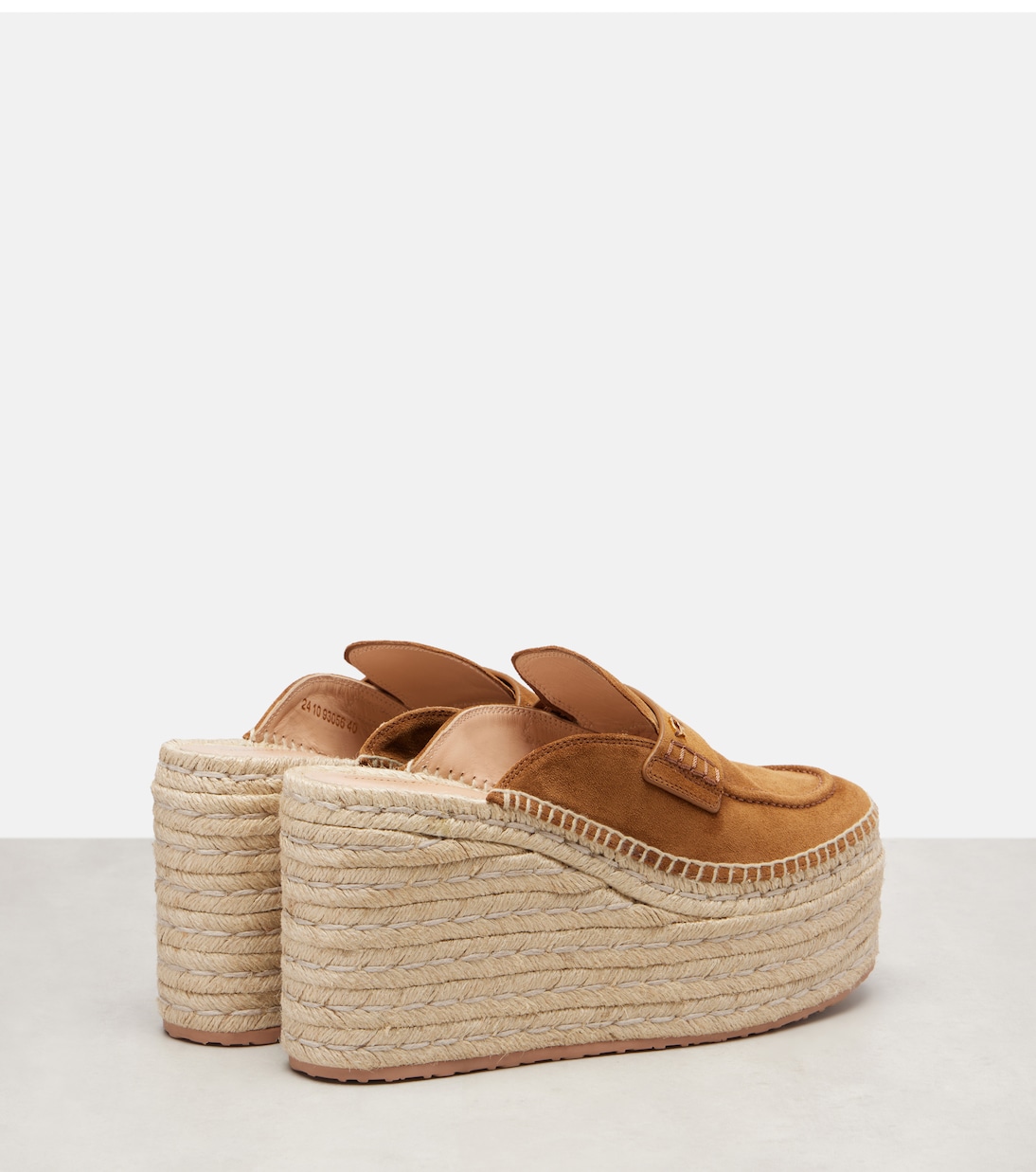 Максилла замшевые клинья на платформе с эспадрильями Gianvito Rossi, Texas+Naturale — фото 2