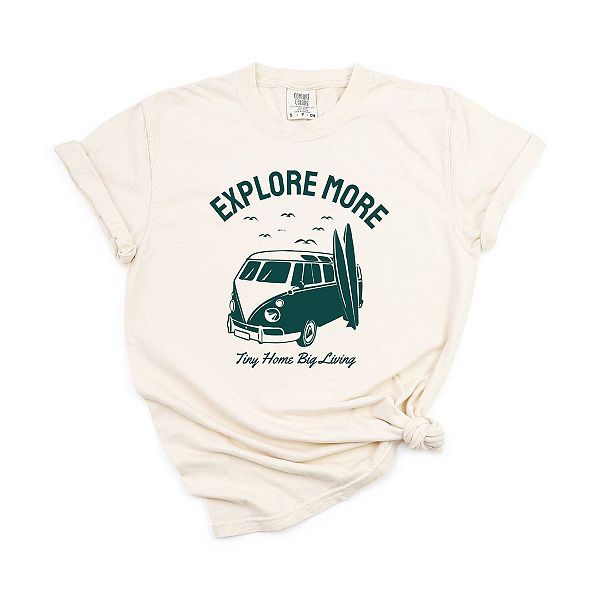 

Футболка Explore more surf board garment dyed Simply Sage Market, Ivory, Зеленый, Футболка Explore more surf board garment dyed Simply Sage Market, Ivory