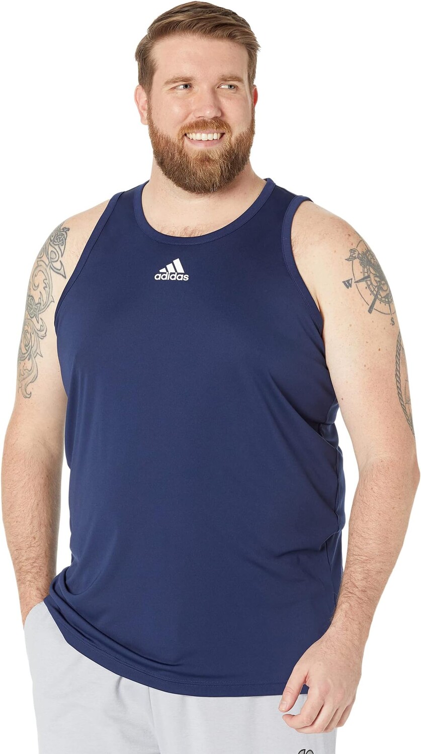 

Топ Adidas Big & Tall 3G Tank, цвет Team Navy Blue
