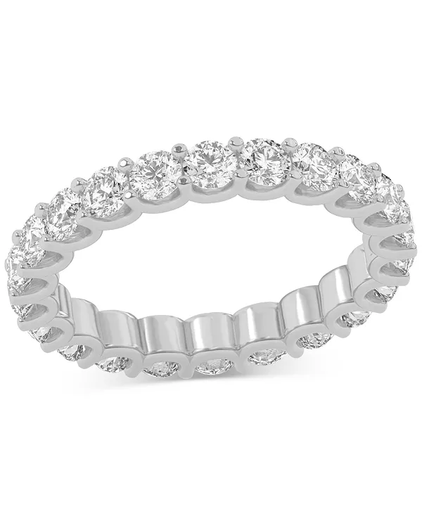 

Бриллиантовое кольцо вечности (2 карата) из платины или 14-каратного золота Macy'S, platinum