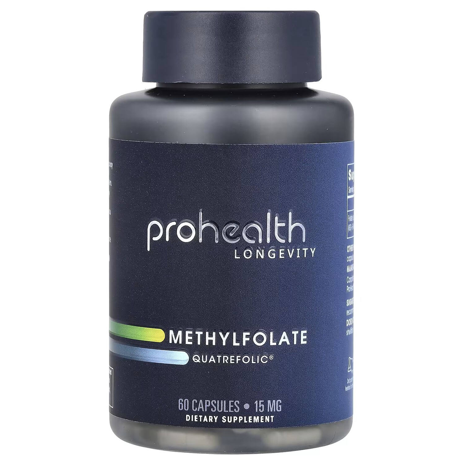 

Метилфолат, Quatrefolic, 15 мг, 60 капсул Prohealth Longevity