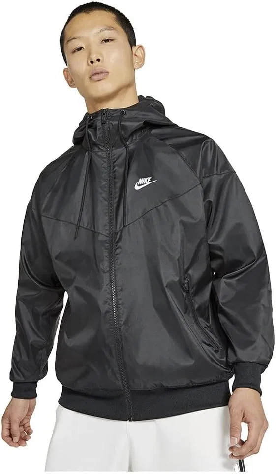 Куртка ветровка Nike Windrunner, черный/белый