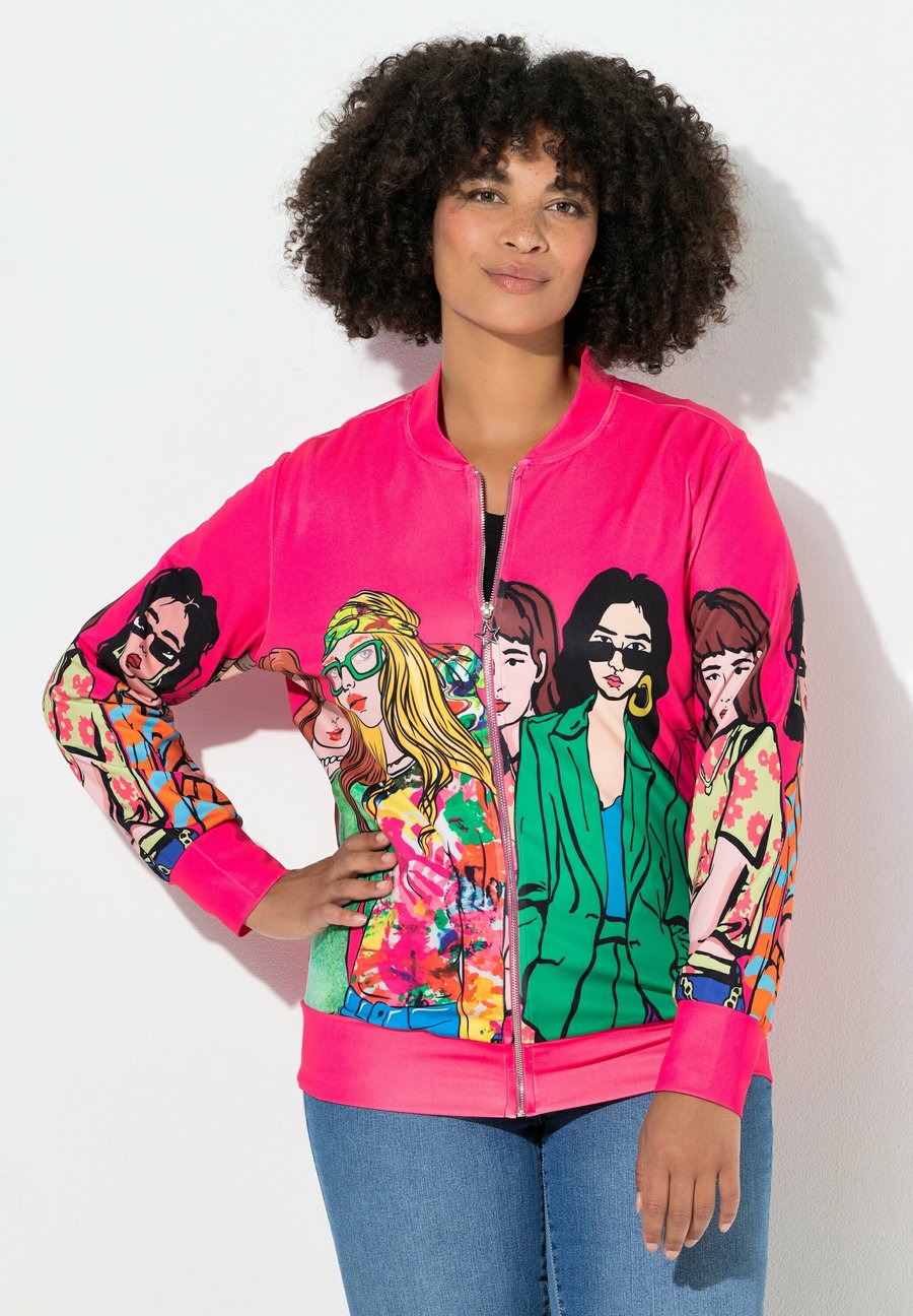 

Толстовка Angel of Style Zip-up sweatshirt, Hibiscus Pink/Pink