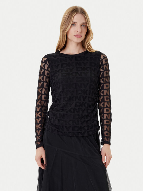 

Блузка regular fit P53HFWMF Dkny, чёрный