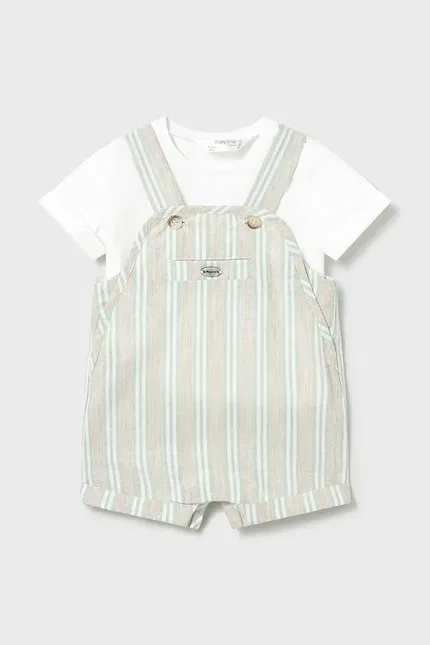 Комплект из хлопка и полиэстера Mayoral Newborn, синий