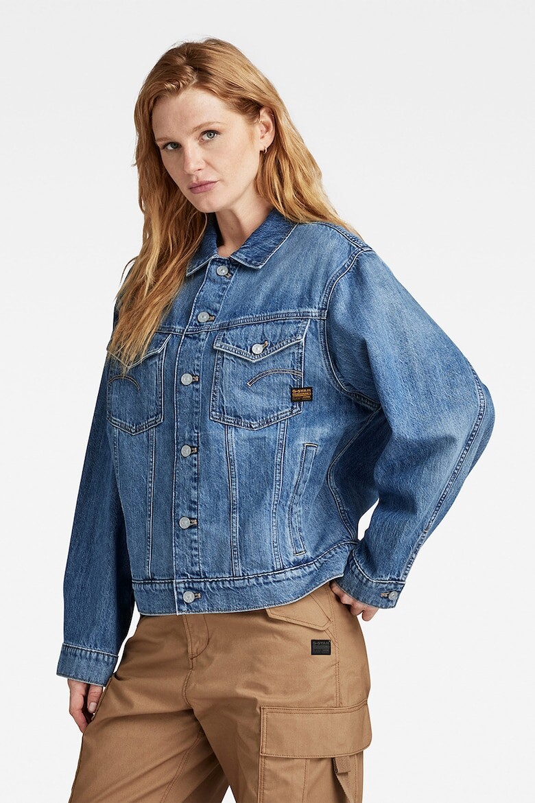 

Джинсовая куртка свободного кроя G-Star Raw, синий