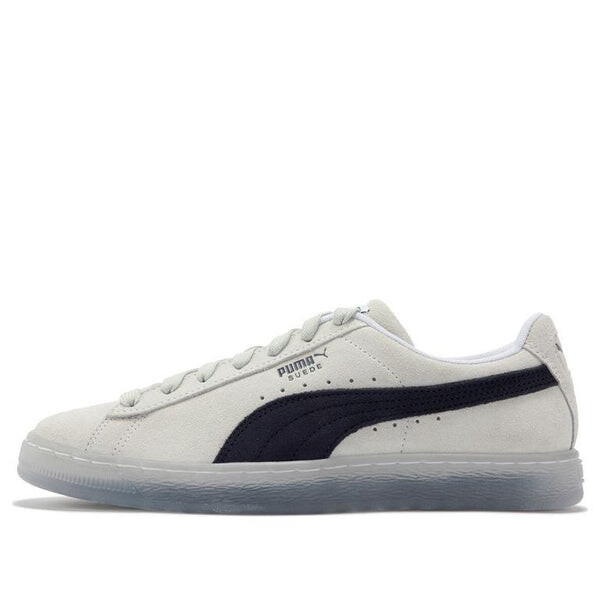 

Кроссовки suede translucent 'white black' Puma, белый
