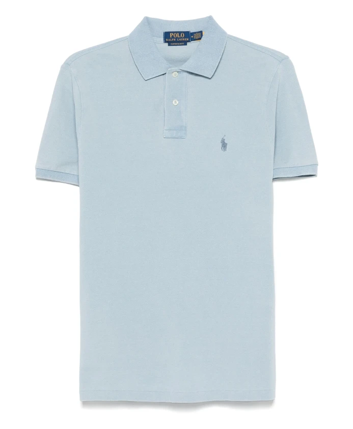 

Поло из хлопковой сетки приталенного кроя, сшитое на заказ. Polo Ralph Lauren, синий