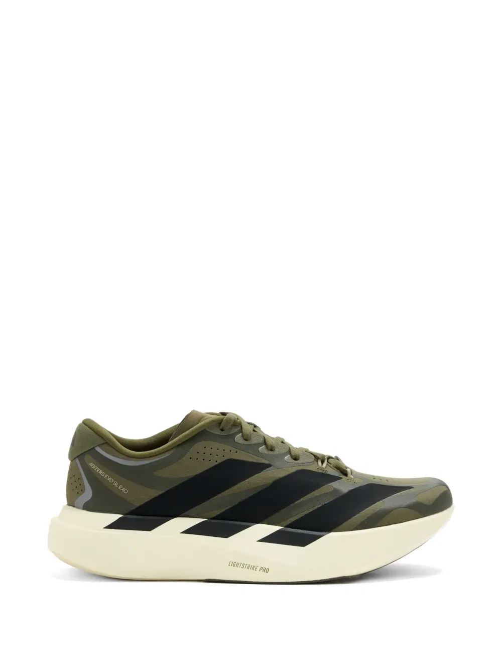 Кроссовки Adizero evo sl exo в полоску Adidas, зеленый