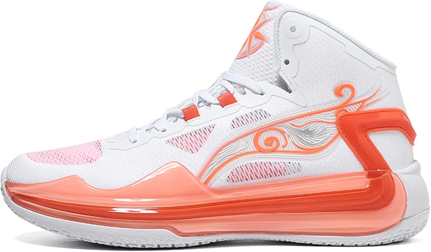 

Мужские и женские баскетбольные кроссовки с удобной и дышащей конструкцией, средней высоты, на шнуровке, противоскользящие, для бега, легкие, повседневные, прочные тренировочные кроссовки для фитнеса Dzbajrqm, оранжевый
