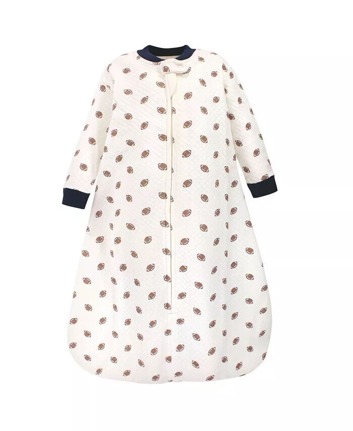 

Стеганый спальный мешок премиум-класса с длинными рукавами и носимое одеяло для маленьких мальчиков и девочек Hudson Baby, коричневый