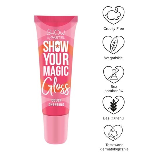 

Блеск для губ, меняющий цвет Pastel, Magic Gloss