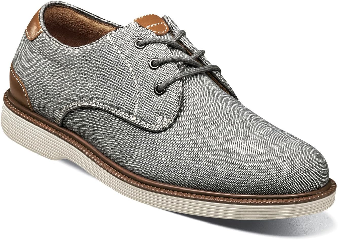 

Детские оксфорды Florsheim Boys Highland Canvas с простым носком (для малышей/младших и старших детей), серый
