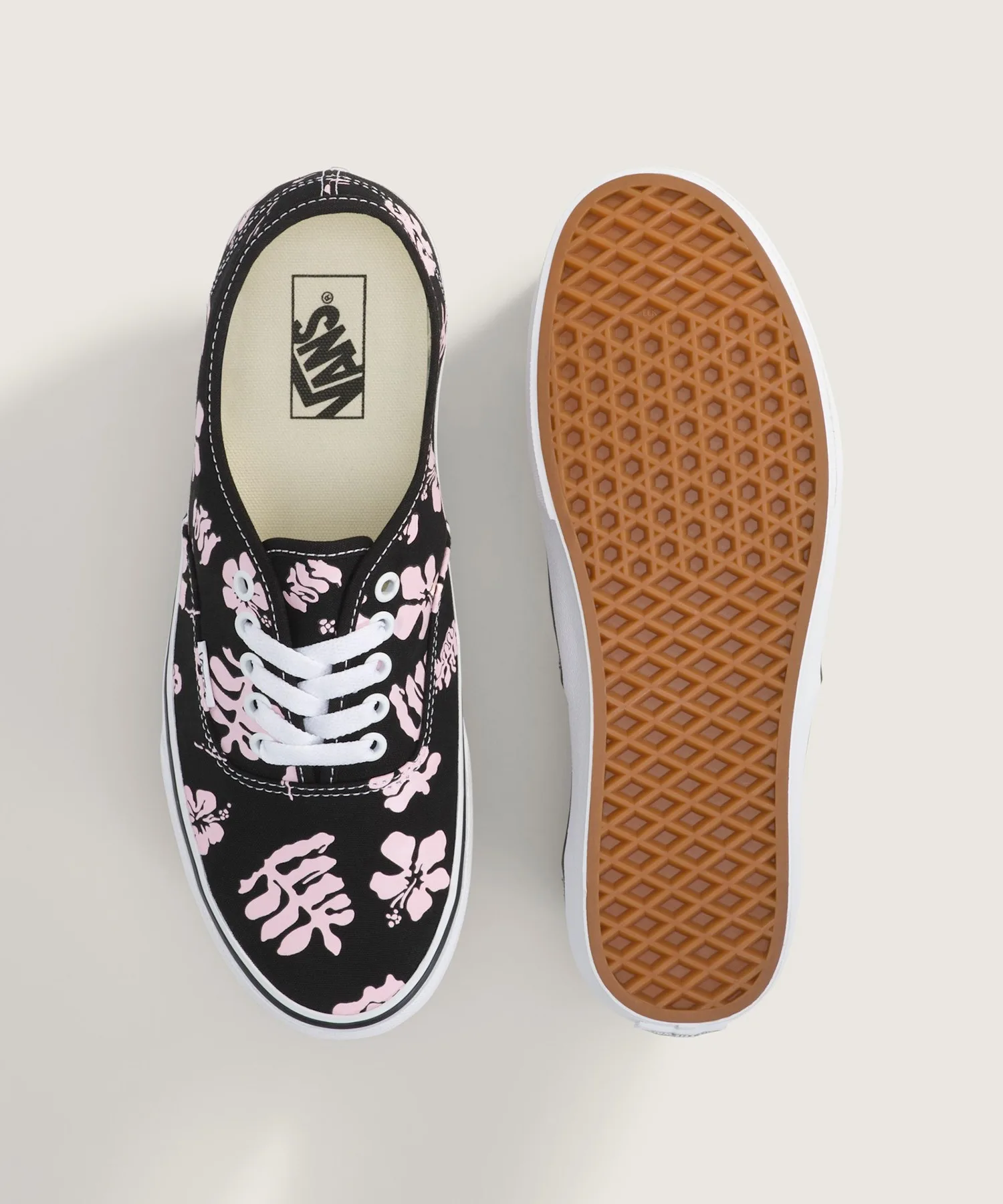 Унисекс кеды из канваса Authentic Archive VANS чёрные с розовым — фото 3