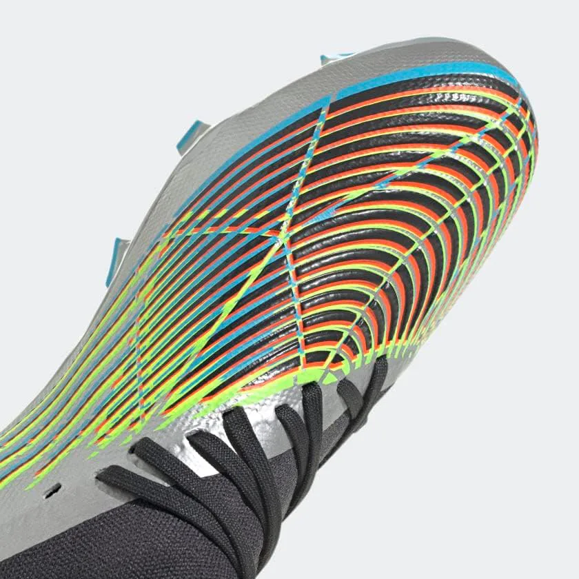 Футбольные бутсы Adidas Predator Edge.3 для твердого грунта, мужские, металлик/черный — фото 3