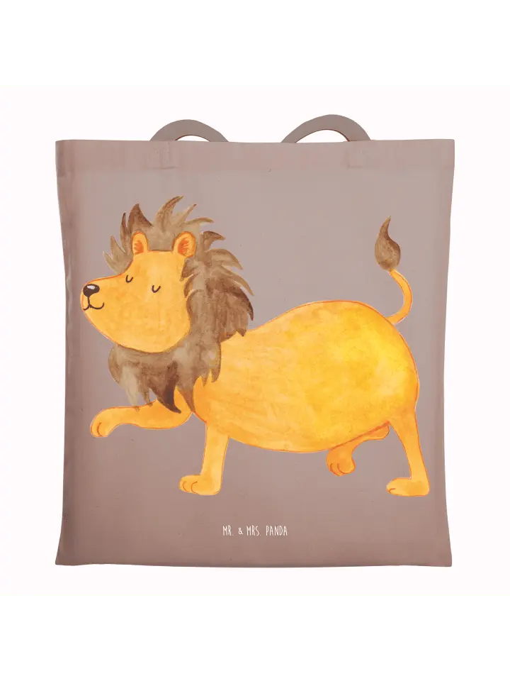 

Сумка для переноски Mr & Mrs Panda Sternzeichen Löwe ohne Spruch, пастельно-коричневый
