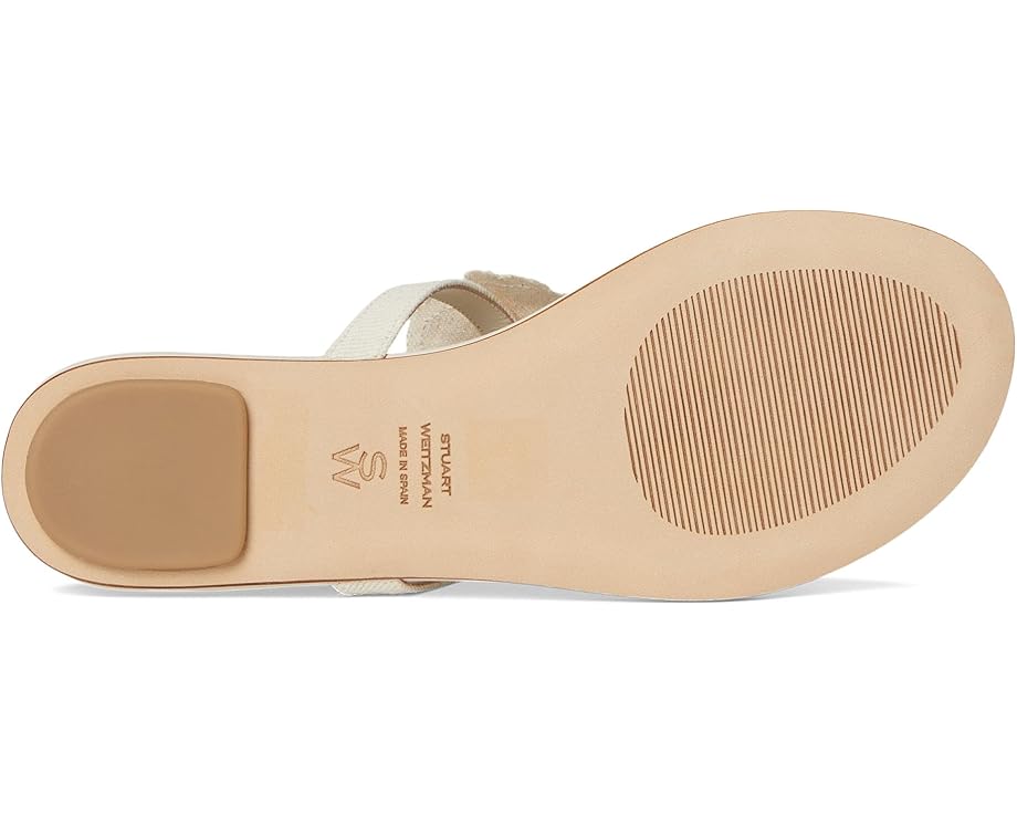 Сандалии Stuart Weitzman Rio T-strap Sandals, цвет Linen — фото 3
