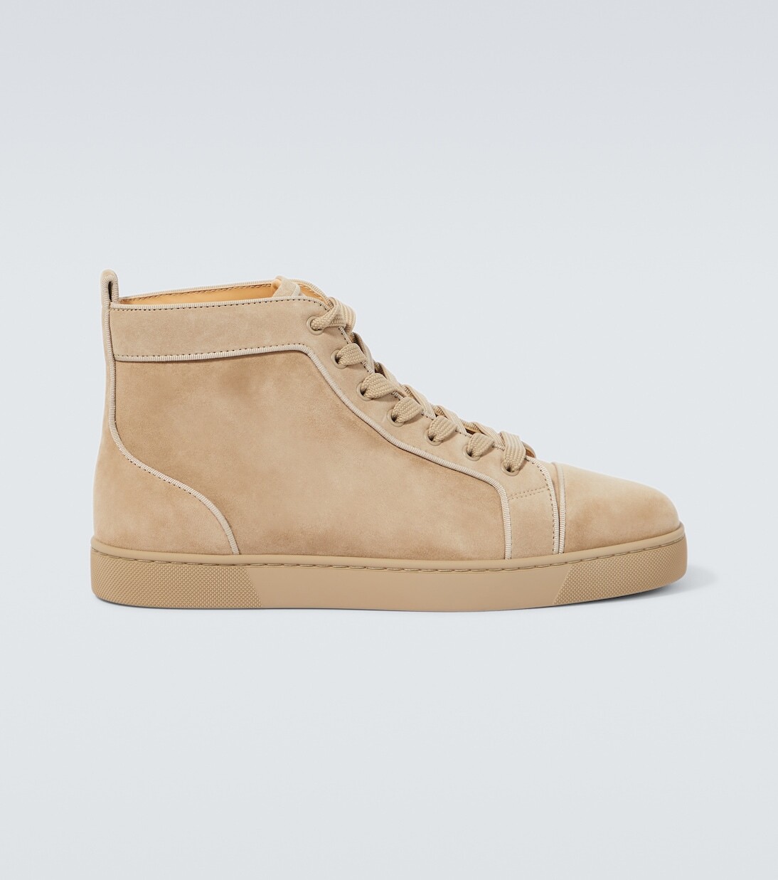 

Кроссовки louis из замши Christian Louboutin, бежевый