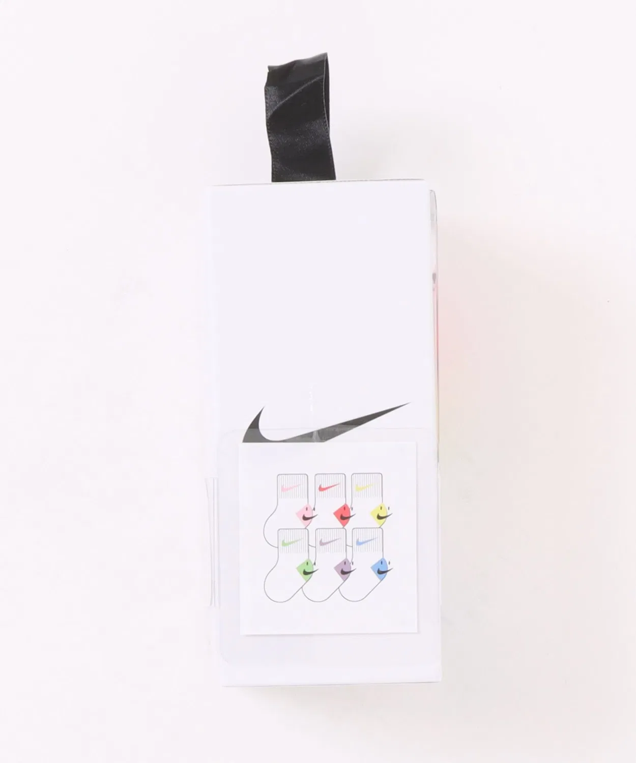 Носки детские 6 пар Nike Smiley Ankle, белые — фото 3