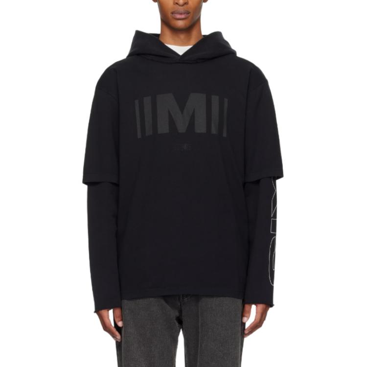 

Худи с графическим принтом Mm6 Maison Margiela, черный