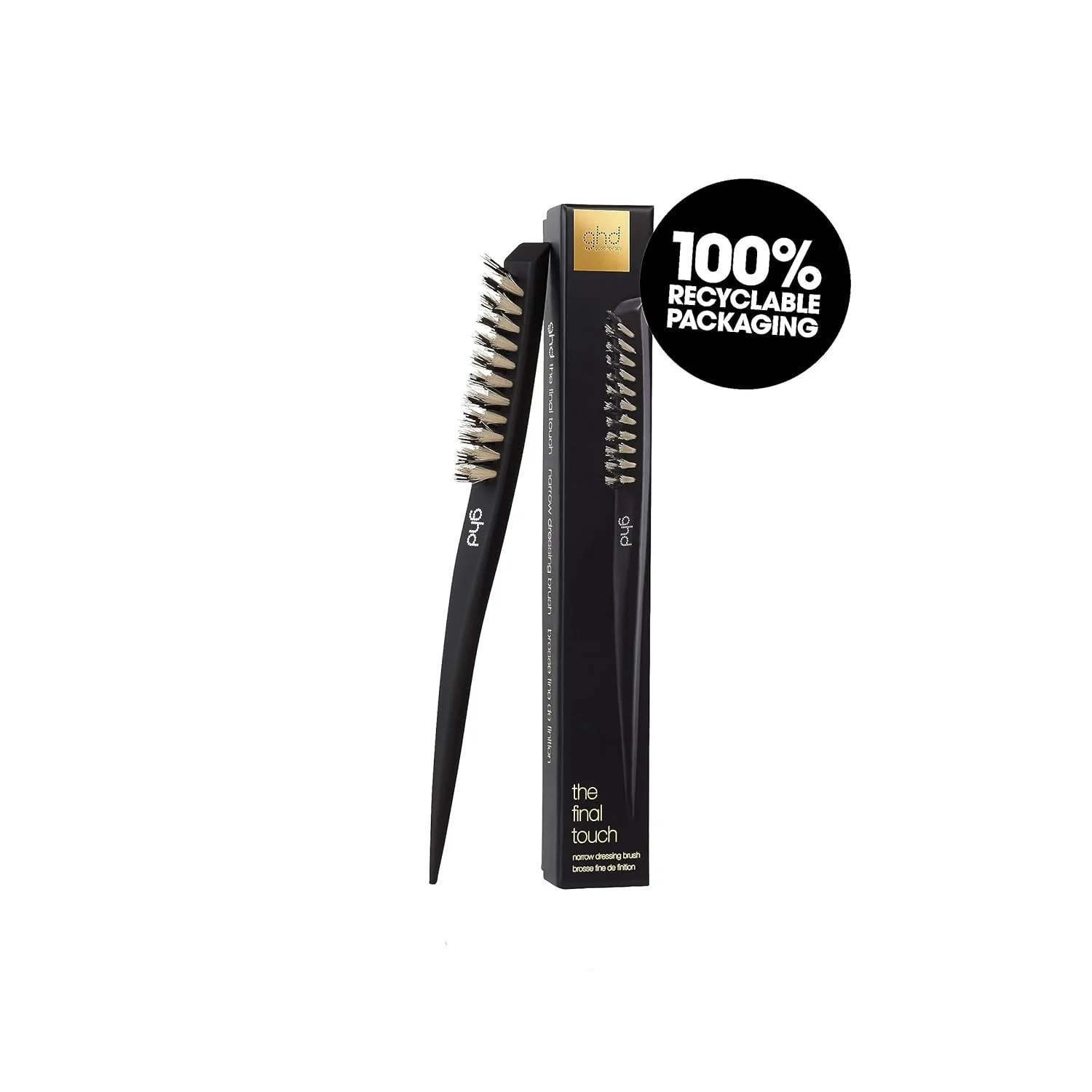 ghd Final Touch, Comb Out & The Sectioner - узкая щетка для укладки, расческа для распутывания волос и расческа с тонкой ручкой., Black — фото 4