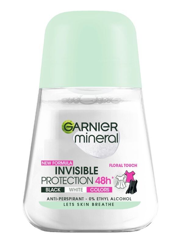 

Garnier Invisible Black White Color Floral Touch антиперспирант для женщин, 50 ml