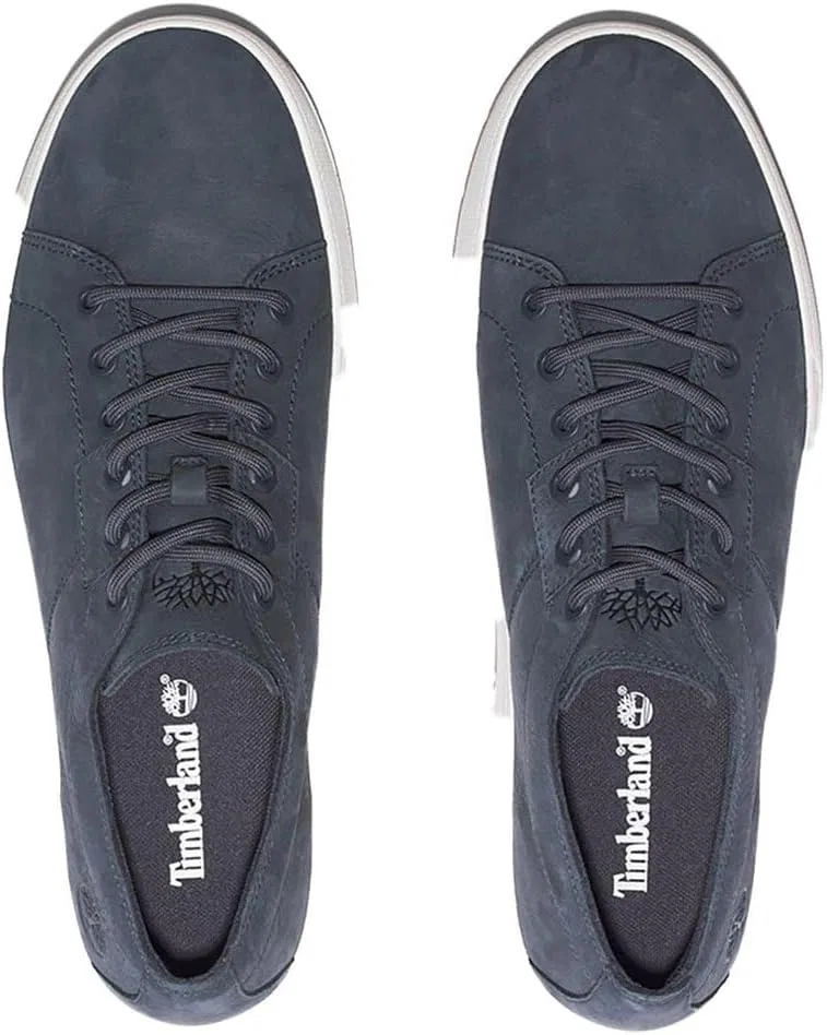 Мужские низкие кроссовки Timberland на шнуровке, Dark Blue Nubuck — фото 3
