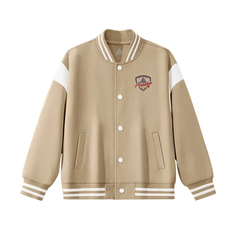 Бейсбольная джерси для детей PEAK Khaki/PK Badge K