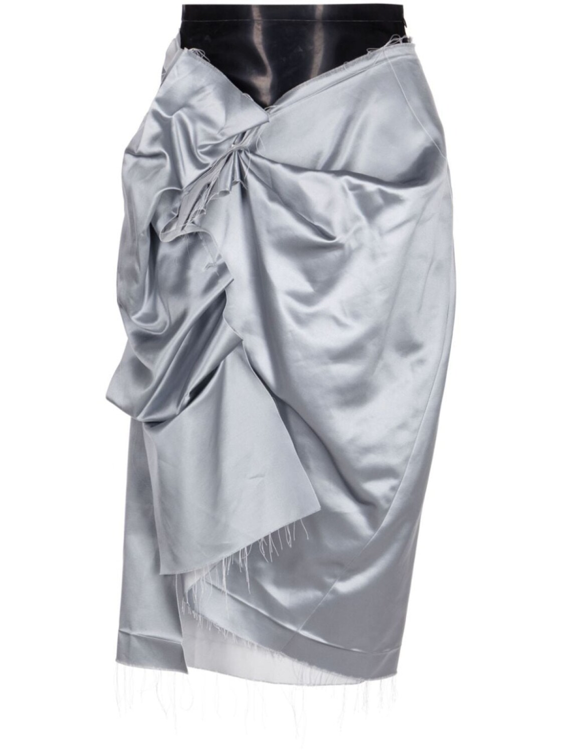 

Maison Margiela деконструированная юбка-карандаш из атласа, синий